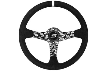Steering wheel SLIDE 350mm offset:90mm Suede Hydrographics