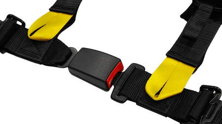 Pasy sportowe Slide V2 Czarne 4P 2" E4
