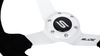 Kierownica SLIDE 350mm offset:90mm Zamsz White