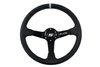 Steering wheel SLIDE 350mm offset:90mm Carbon Silver Strip