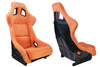 Racing seat SLIDE KS2 Premium Dark Orange Welur & Moonlight Glitter