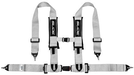 Pasy sportowe Slide V2 Srebrne 4P 3" E4
