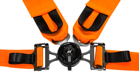 Racing seat belts Slide V2 Quick ORANGE 4P 3"