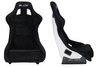 Racing seat SLIDE KS2 Premium Black Welur & White Glitter