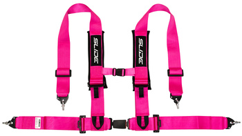 Racing seat belts Slide V2 PINK 4P 3" E4