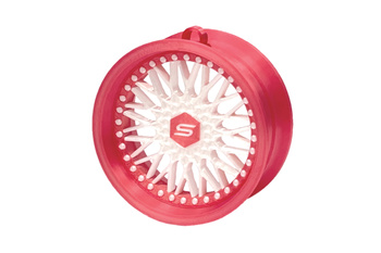 Pendant Slide Rim 10 Pink-White 70mm Christmas Bauble Keyring