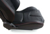 Racing seat SLIDE BLACK PVC