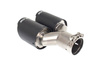 Double Exhaust Pipe 89mm enter 63,5mm SLIDE