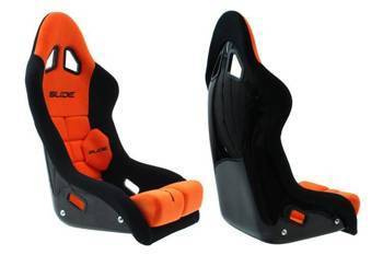 Racing seat Slide GT FIA Suede Orange