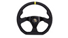Steering wheel SLIDE 350mm offset:25mm Leather Yellow