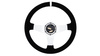Steering wheel SLIDE 350mm offset:90mm Suede White