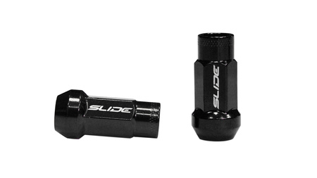 Forged wheel lug nuts SLIDE JDM Steel M12x1.25 Black ​