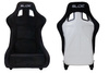 Racing seat SLIDE KS2 Premium Black Welur & White Glitter