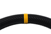 Steering wheel SLIDE 350mm offset:90mm Carbon Yellow Strip