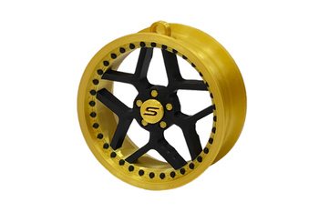 Zawieszka Slide Felga 08 Gold-Black 70mm Brelok Bombka Świąteczna