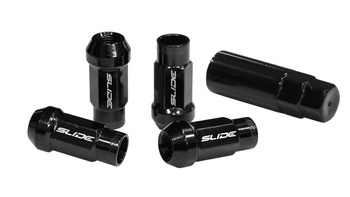 Forged wheel lug nuts SLIDE JDM Steel M12x1.25 Black ​